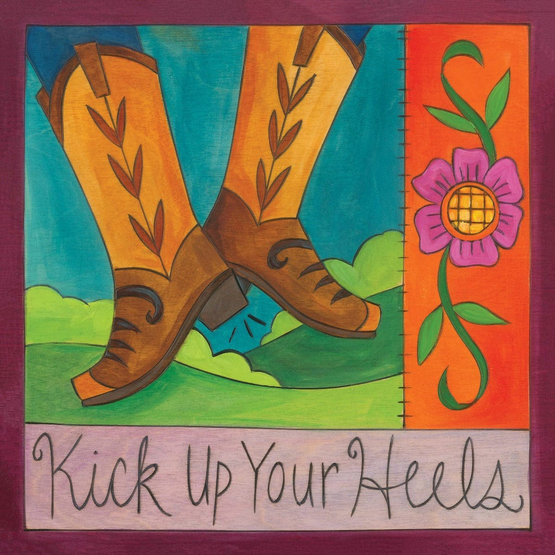 Sincerely Sticks Wall Art Life is a Two Step 9" x 9" Plaque