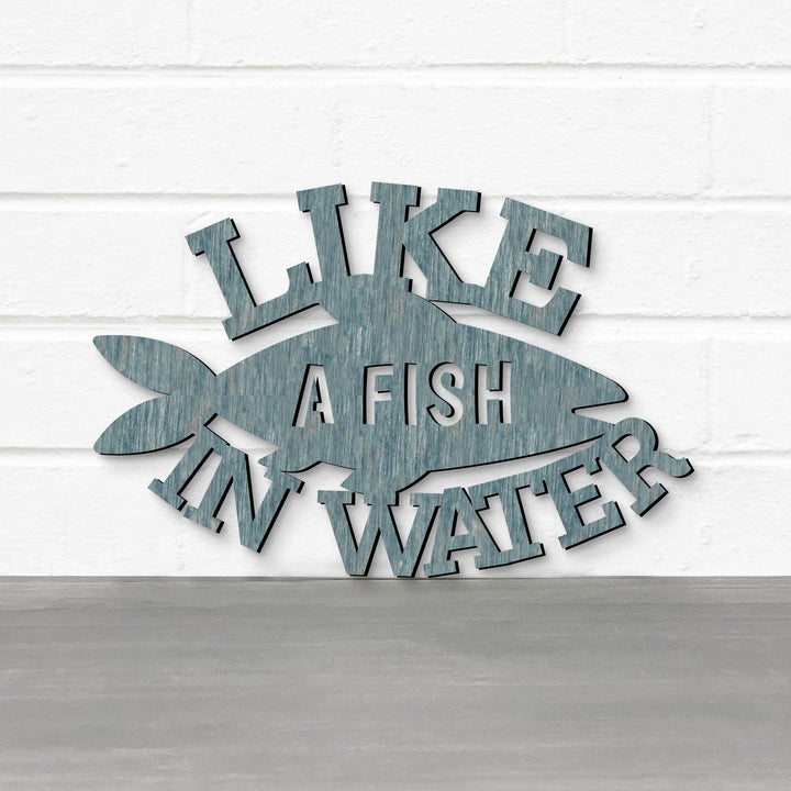 Spunky Fluff Proudly handmade in South Dakota, USA Like A Fish In Water, Wood Lake House Decor
