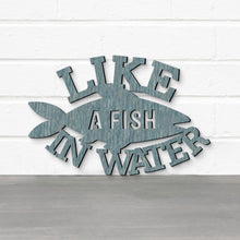 Load image into Gallery viewer, Spunky Fluff Proudly handmade in South Dakota, USA Like A Fish In Water, Wood Lake House Decor
