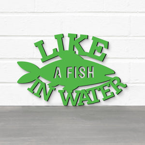 Spunky Fluff Proudly handmade in South Dakota, USA Like A Fish In Water, Wood Lake House Decor