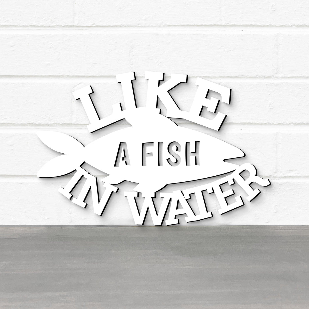 Spunky Fluff Proudly handmade in South Dakota, USA Like A Fish In Water, Wood Lake House Decor