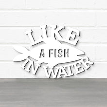 Load image into Gallery viewer, Spunky Fluff Proudly handmade in South Dakota, USA Like A Fish In Water, Wood Lake House Decor
