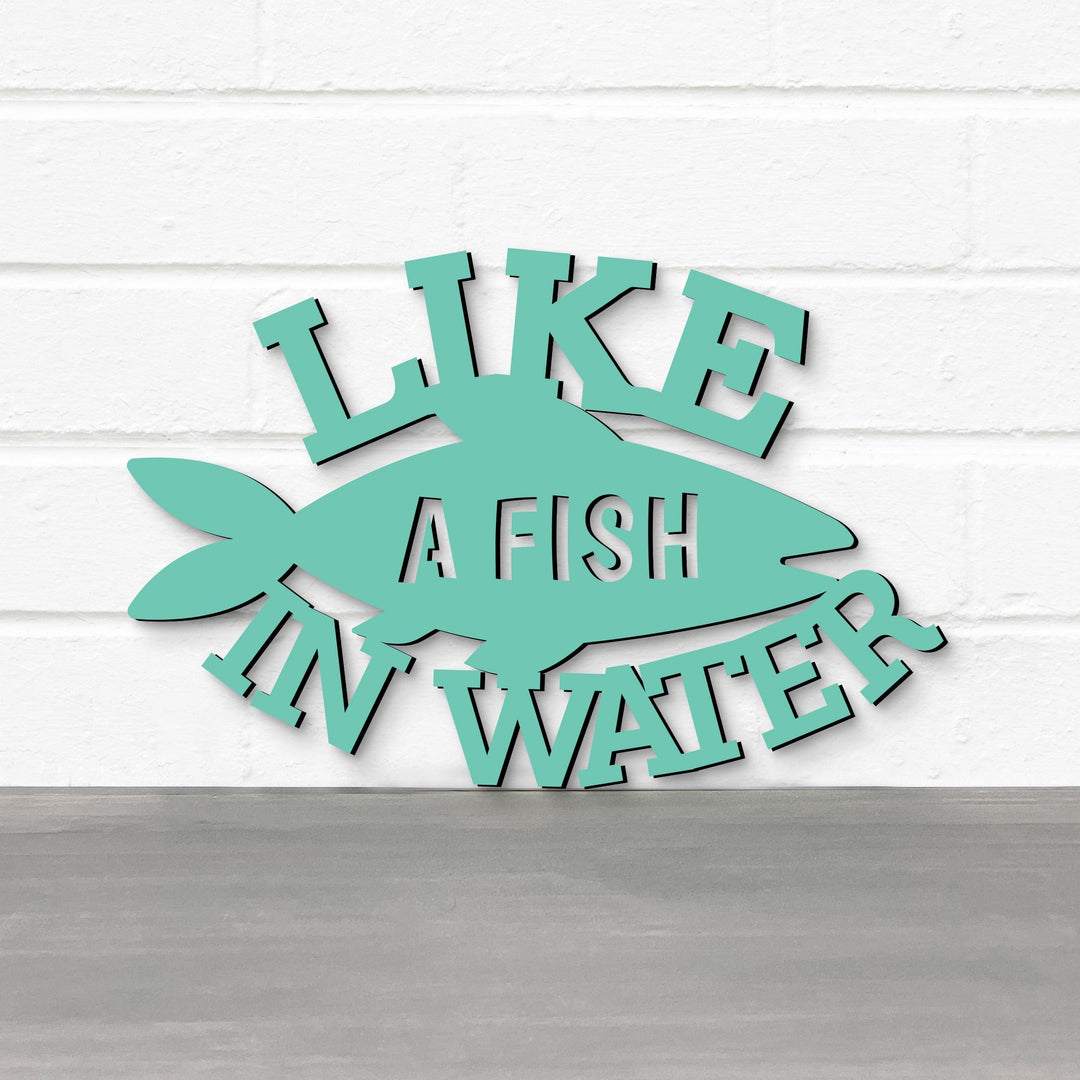 Spunky Fluff Proudly handmade in South Dakota, USA Like A Fish In Water, Wood Lake House Decor
