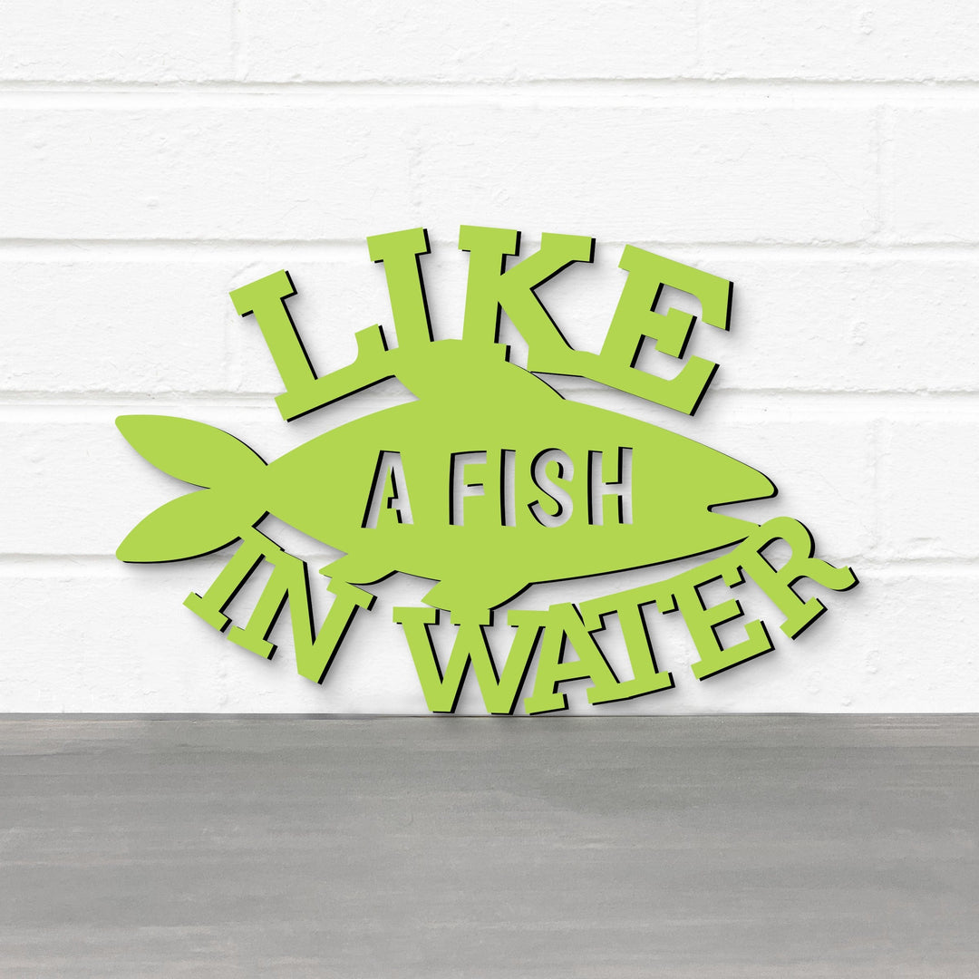 Spunky Fluff Proudly handmade in South Dakota, USA Like A Fish In Water, Wood Lake House Decor