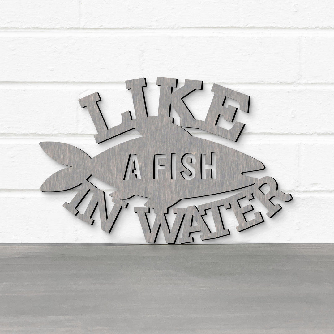 Spunky Fluff Proudly handmade in South Dakota, USA Like A Fish In Water, Wood Lake House Decor