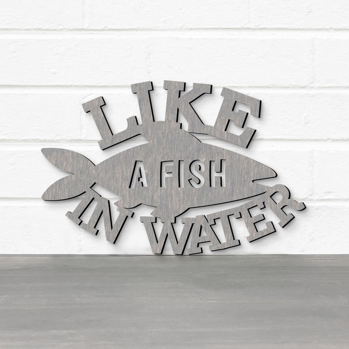 Spunky Fluff Proudly handmade in South Dakota, USA Like A Fish In Water, Wood Lake House Decor