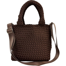 Load image into Gallery viewer, AhDorned Chocolate Lily Woven Neoprene Tote with Pouch
