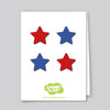 Spunky Fluff Proudly handmade in South Dakota, USA Limited Edition 4th of July Star Magnets, Mini