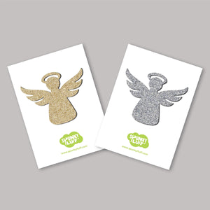 Spunky Fluff Proudly handmade in South Dakota, USA Limited Edition Glitter Angel Magnet, Large