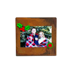 Spunky Fluff Proudly handmade in South Dakota, USA Limited Edition Holly Leaf Magnet Set, Small
