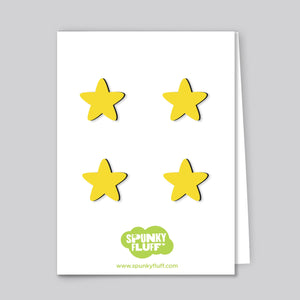 Spunky Fluff Proudly handmade in South Dakota, USA Yellow Limited Edition Mini Star Magnets