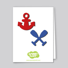 Load image into Gallery viewer, Spunky Fluff Proudly handmade in South Dakota, USA Limited Edition Nautical Magnets, Small
