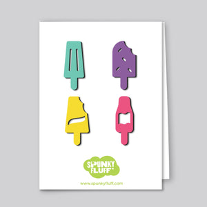 Spunky Fluff Proudly handmade in South Dakota, USA Limited Edition Popsicle Magnets, Mini