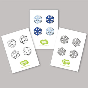 Spunky Fluff Proudly handmade in South Dakota, USA Limited Edition Snowflake Magnets, Mini