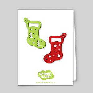 Spunky Fluff Proudly handmade in South Dakota, USA Limited Edition Stocking Magnets, Small