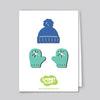 Spunky Fluff Proudly handmade in South Dakota, USA Limited Edition Winter Apparel Magnets, Mini