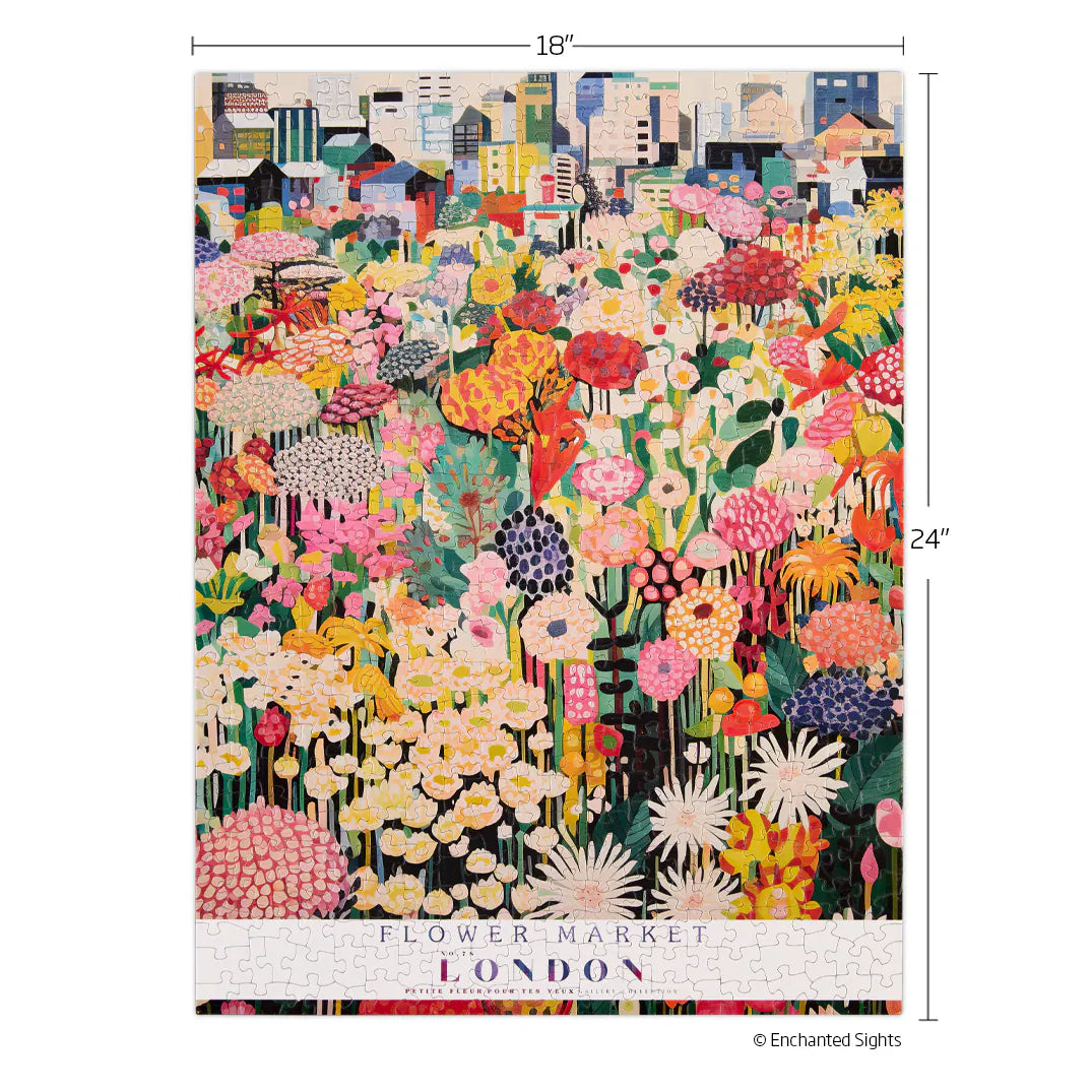WerkShoppe Books Cards Games and Puzzles - Games and Puzzles London Flower Market 500 Piece Puzzle