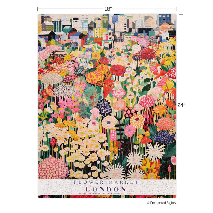 WerkShoppe Books Cards Games and Puzzles - Games and Puzzles London Flower Market 500 Piece Puzzle