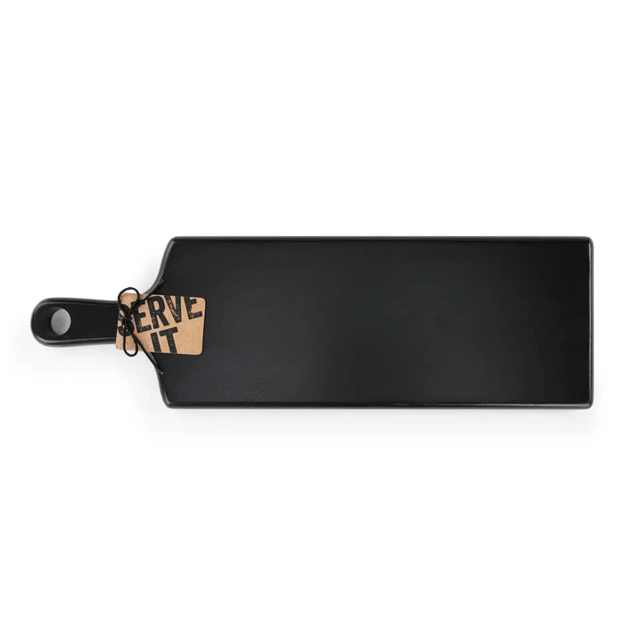 Demdaco Home Decor - Kitchen Gourmet Entertaining - Serveware Functional Long Ebony Wood Serving Board