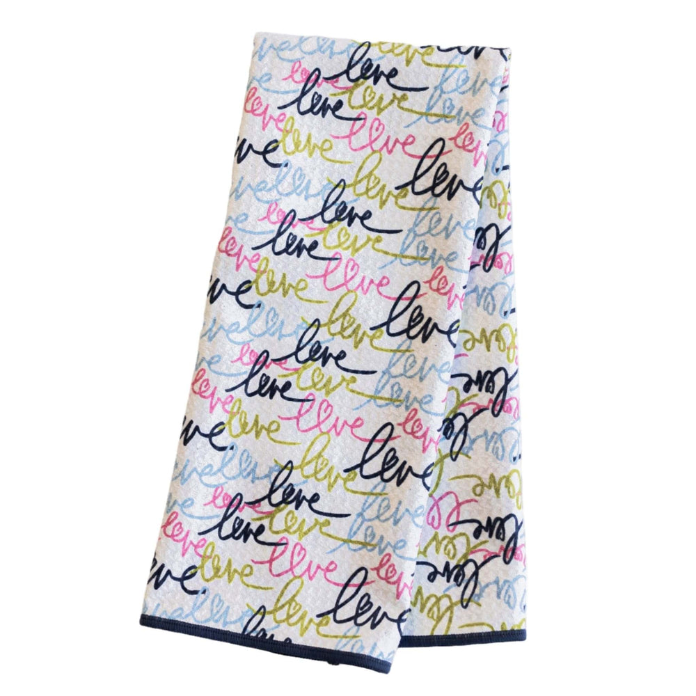 Once Again Home Kitchen Towel Love Multi Reversible Anywhere Towel