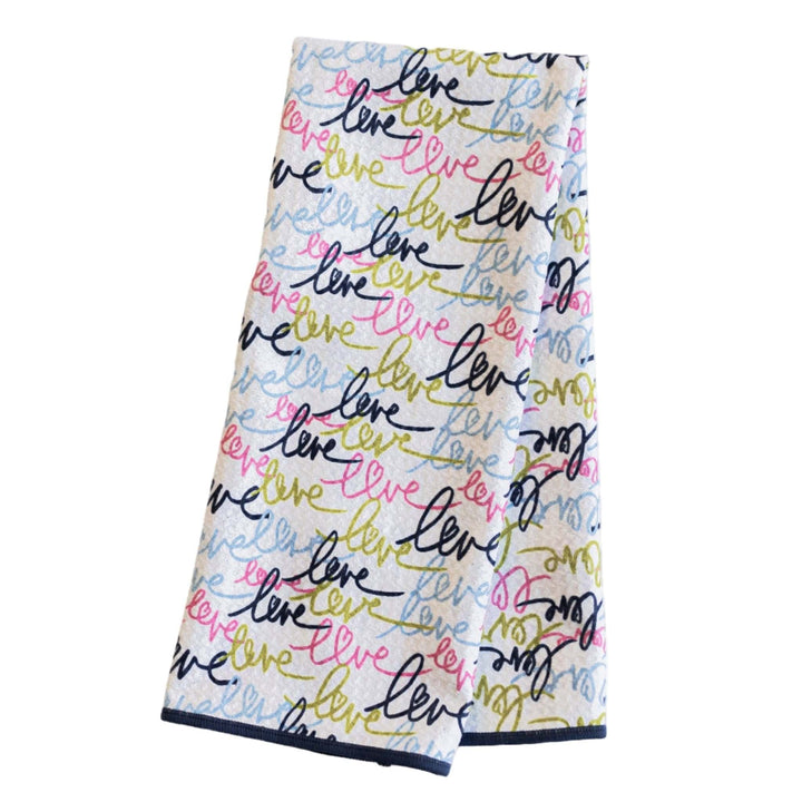 Once Again Home Kitchen Towel Love Multi Reversible Anywhere Towel