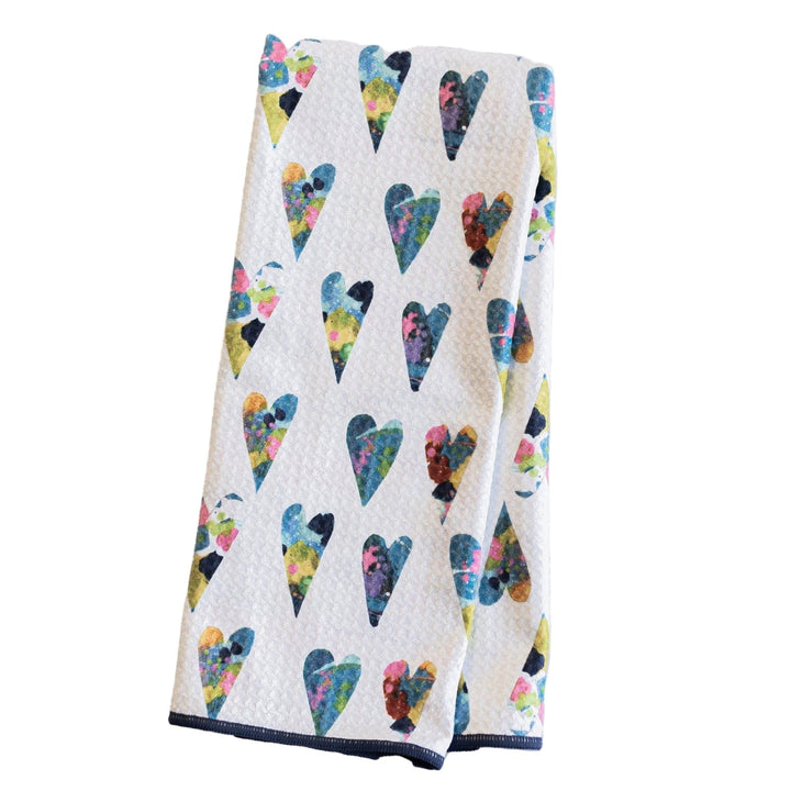 Once Again Home Kitchen Towel Love Multi Reversible Anywhere Towel
