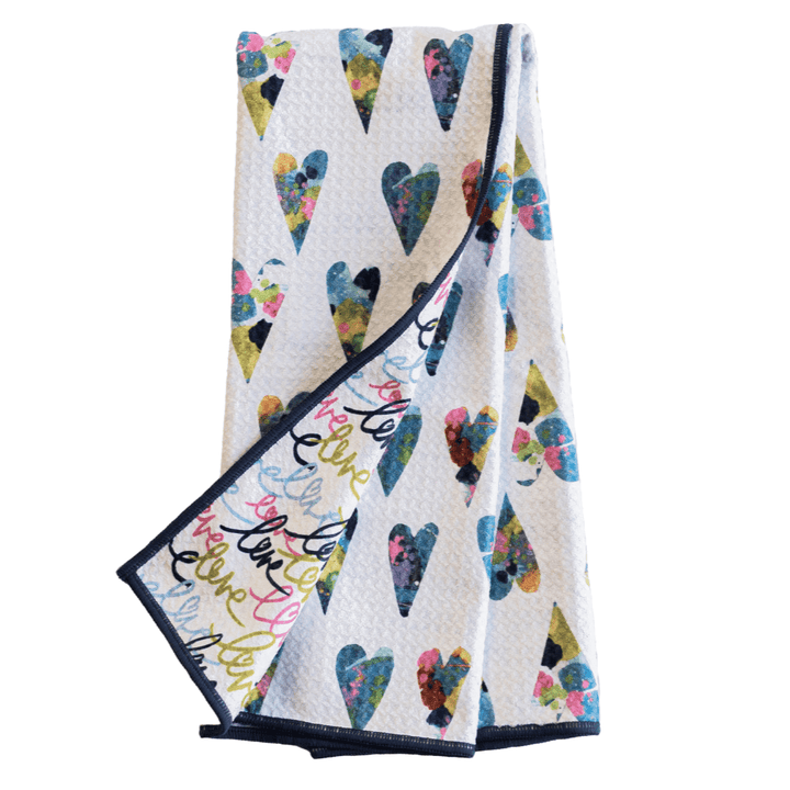 Once Again Home Kitchen Towel Love Multi Reversible Anywhere Towel
