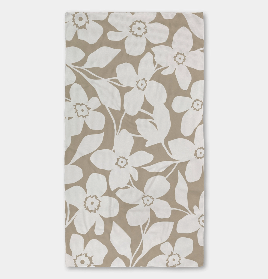 100%Cotton Flower Adult Lace Spliced Bath Towel