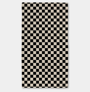 Geometry Luxe Bath Towel - Checkered