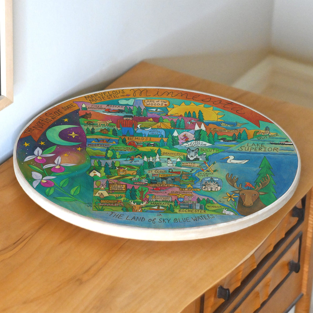 Sincerely Sticks Lazy Susans Majestic Minnesota 18" Lazy Susan