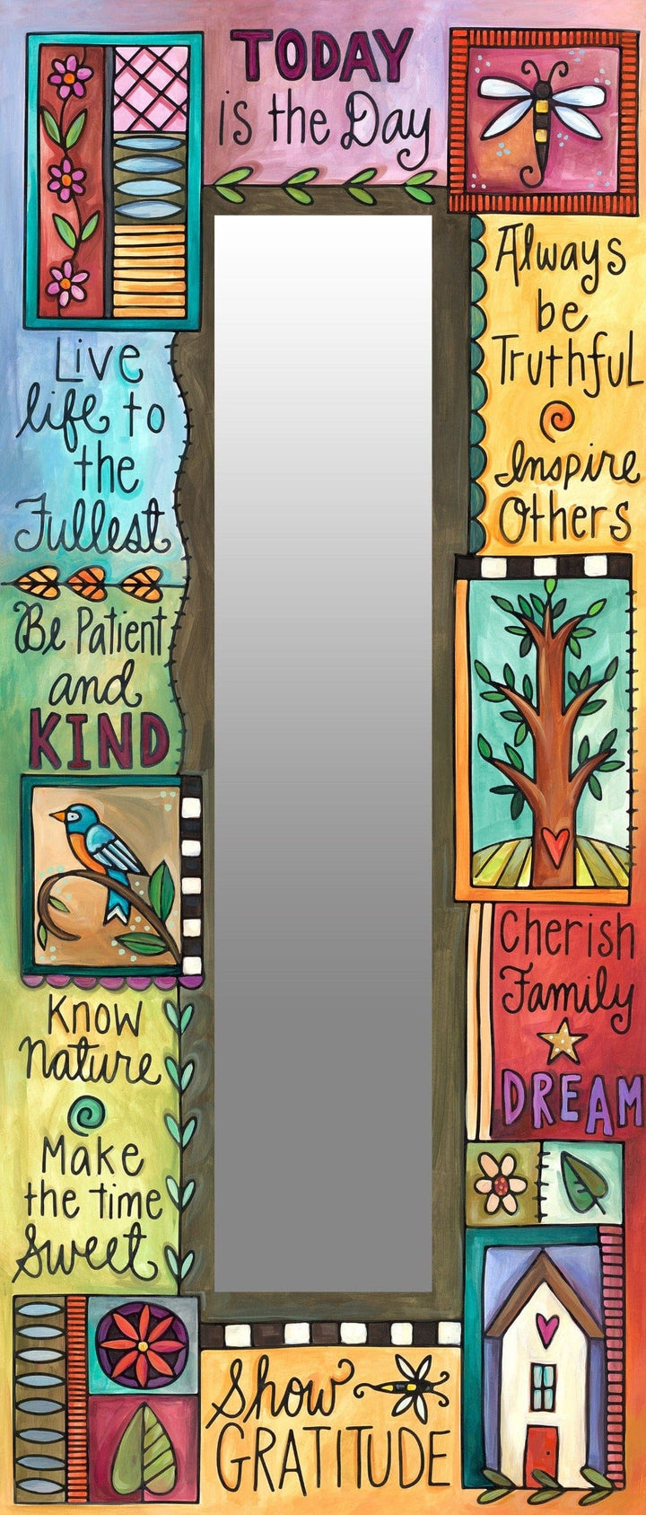 Sincerely Sticks Wall Mirrors Make it Count 12" x 28" Mirror | Sincerely Sticks