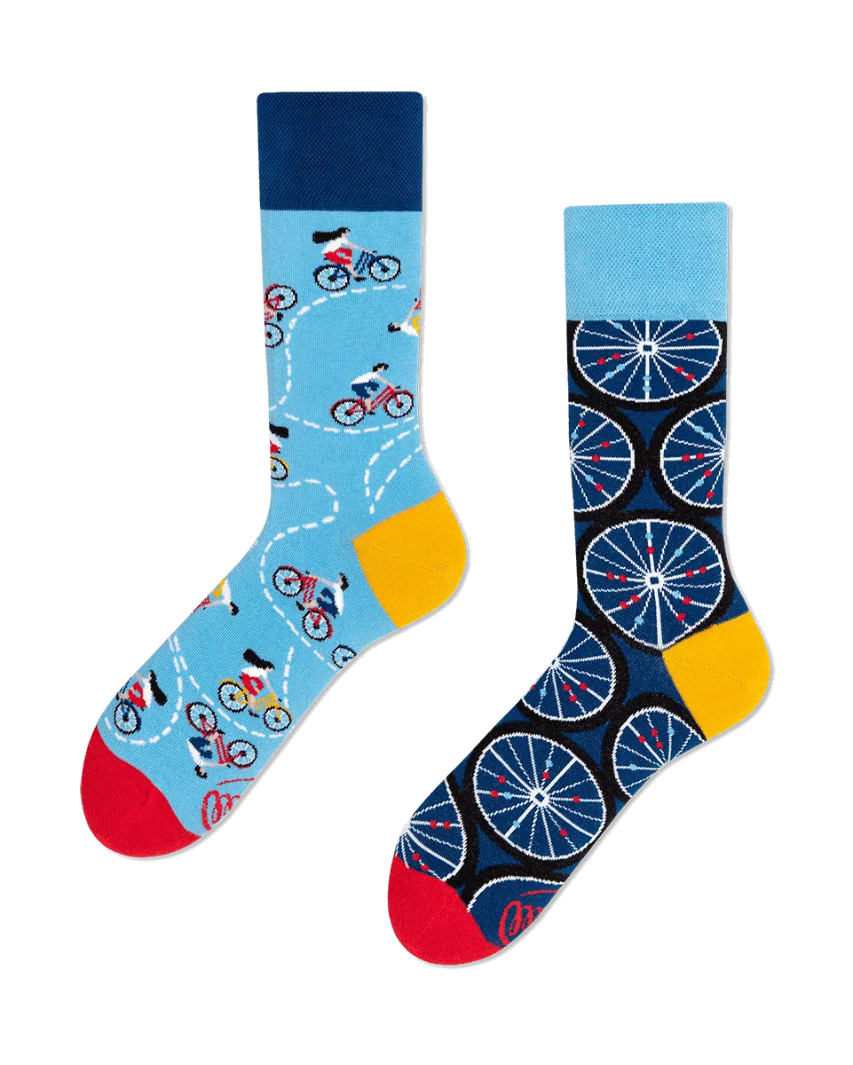 Many Mornings Socks Many Mornings The Bicycles Novelty Socks – Mismatched Unisex