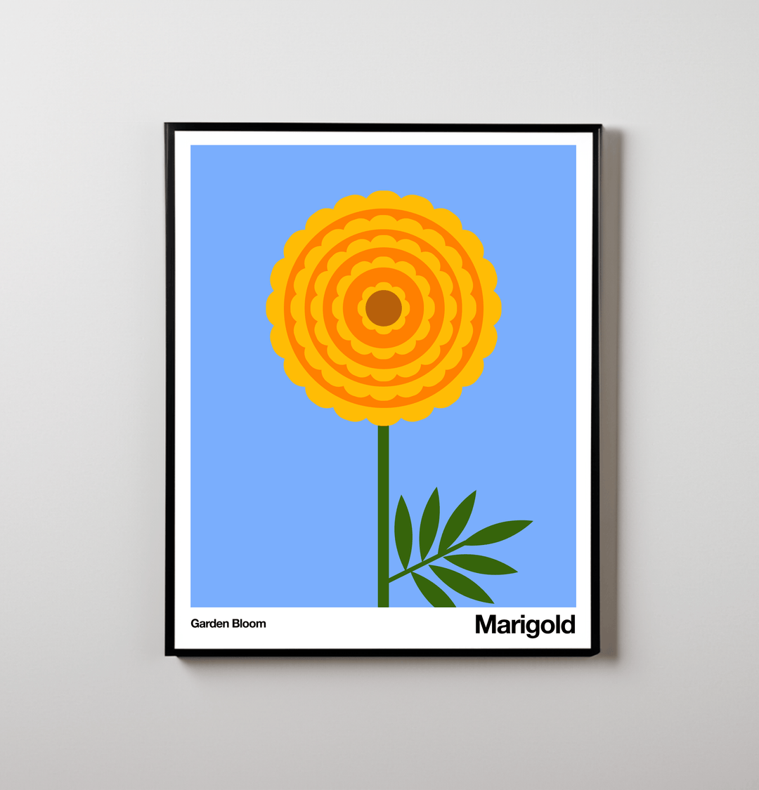 Little Dipper Art Marigold | Art Print | Garden Bloom