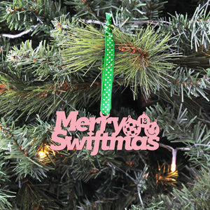 Spunky Fluff Ornament Merry Swiftmas Stacked Tiny Word Ornament, Taylor Swift Christmas Ornament