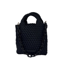 Load image into Gallery viewer, AhDorned Mia Woven Satin Phone Bag with Resin Chain
