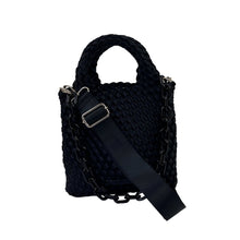 Load image into Gallery viewer, AhDorned Mia Woven Satin Phone Bag with Resin Chain
