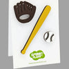 Spunky Fluff Spunky Fluff - Shaped Magnet Mini Baseball Magnets