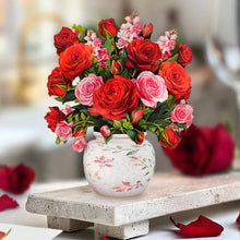 Load image into Gallery viewer, FreshCut Paper LLC Greeting &amp; Note Cards Mini Blooming Roses Pop-Up Card Flower Bouquet
