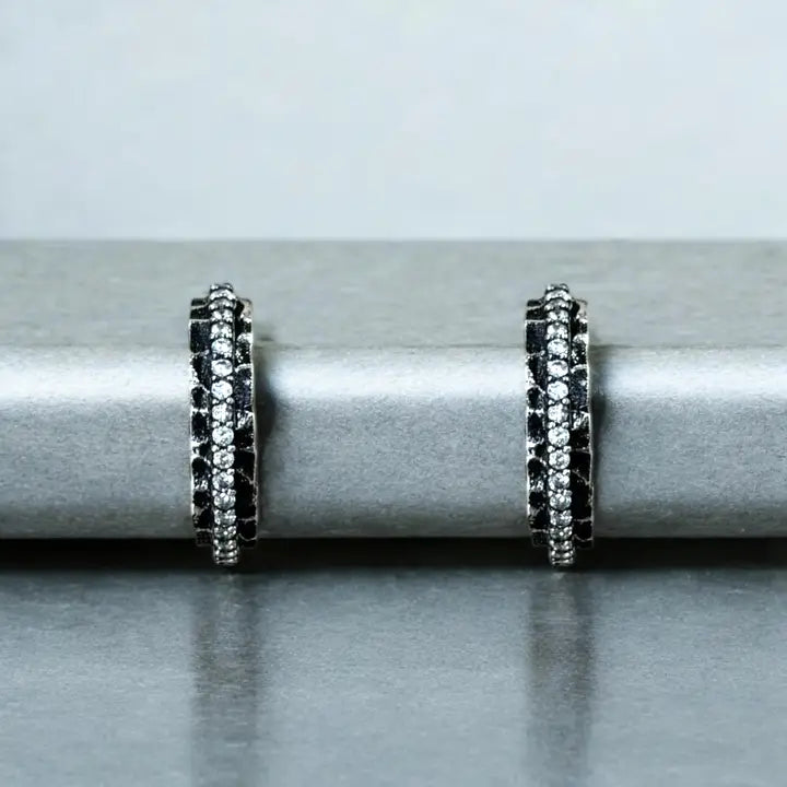 TAT2 Designs Jewelry - Necklaces Mini Egy Crystal Thin Hoop Earring
