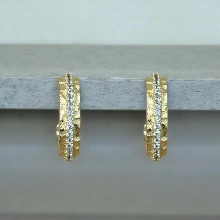 TAT2 Designs Jewelry - Necklaces Mini Egy Crystal Thin Hoop Earring