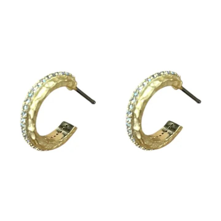 TAT2 Designs Jewelry - Necklaces Mini Egy Crystal Thin Hoop Earring