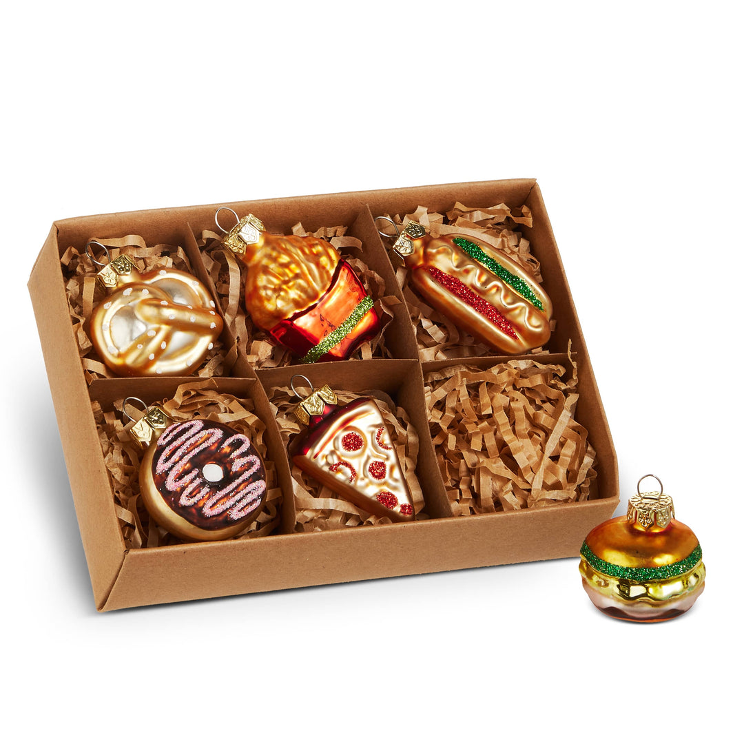 Raz Imports Inc Christmas Ornament Mini Food Glass Christmas Ornaments – Box of 6