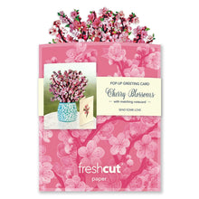 Load image into Gallery viewer, FreshCut Paper LLC Greeting &amp; Note Cards Mini Japanese Cherry Blossom Pop-Up Card Flower Bouquet
