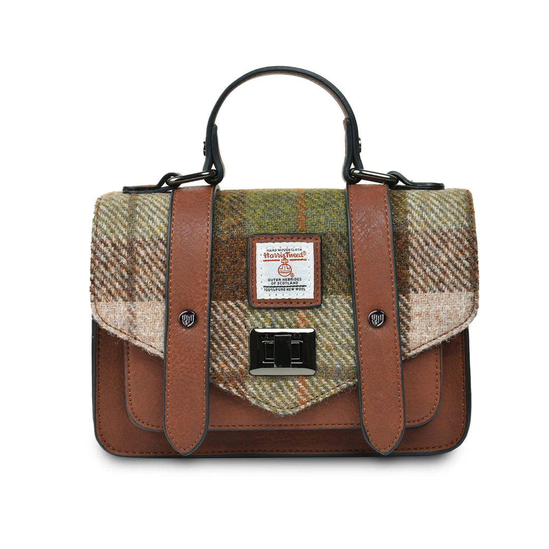 Islander UK Mini Satchel in Chestnut Tartan