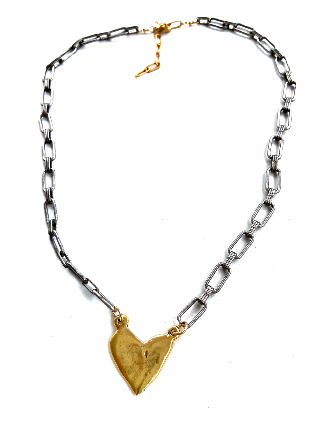 CV Designs Jewelry - Necklaces Mixed Metal Abstract Heart Necklace