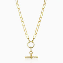 Load image into Gallery viewer, TAT2 Designs Jewelry - Necklaces Gold Mixed Metal Belle Pave Toggle Necklace
