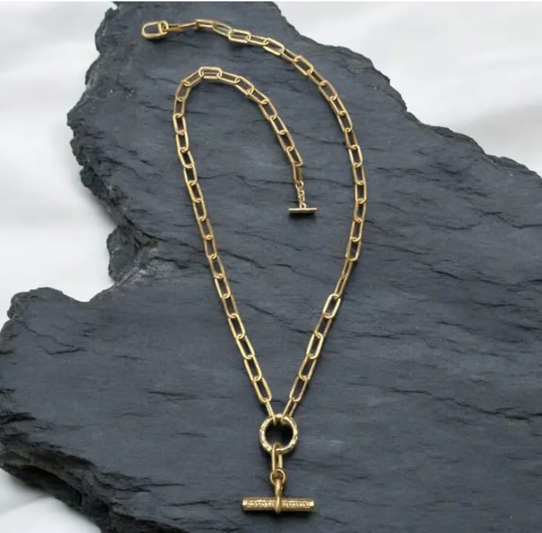 TAT2 Designs Jewelry - Necklaces Mixed Metal Belle Pave Toggle Necklace