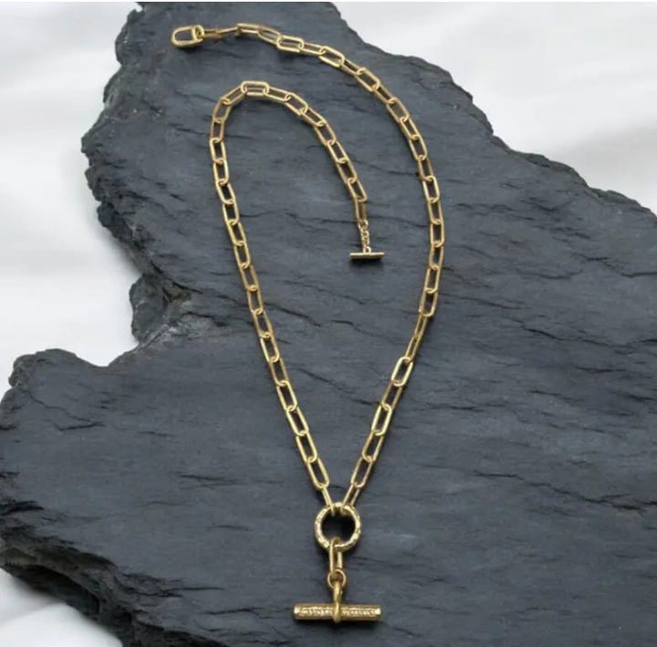 TAT2 Designs Jewelry - Necklaces Mixed Metal Belle Pave Toggle Necklace