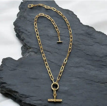 Load image into Gallery viewer, TAT2 Designs Jewelry - Necklaces Mixed Metal Belle Pave Toggle Necklace
