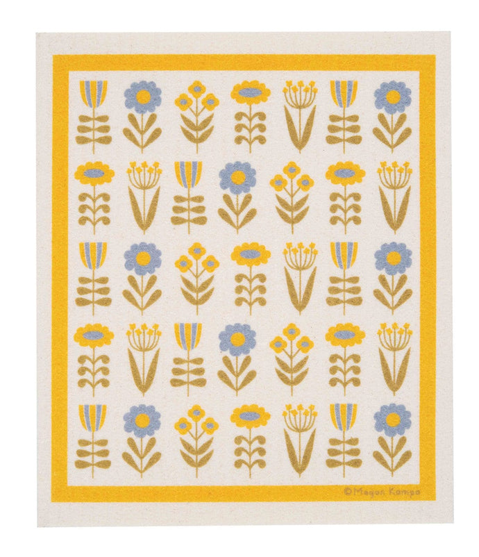 Cose Nuove Home Decor - Linens MK Spring Fling Yellow Swedish Dishcloth